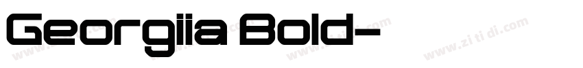 Georgiia Bold字体转换